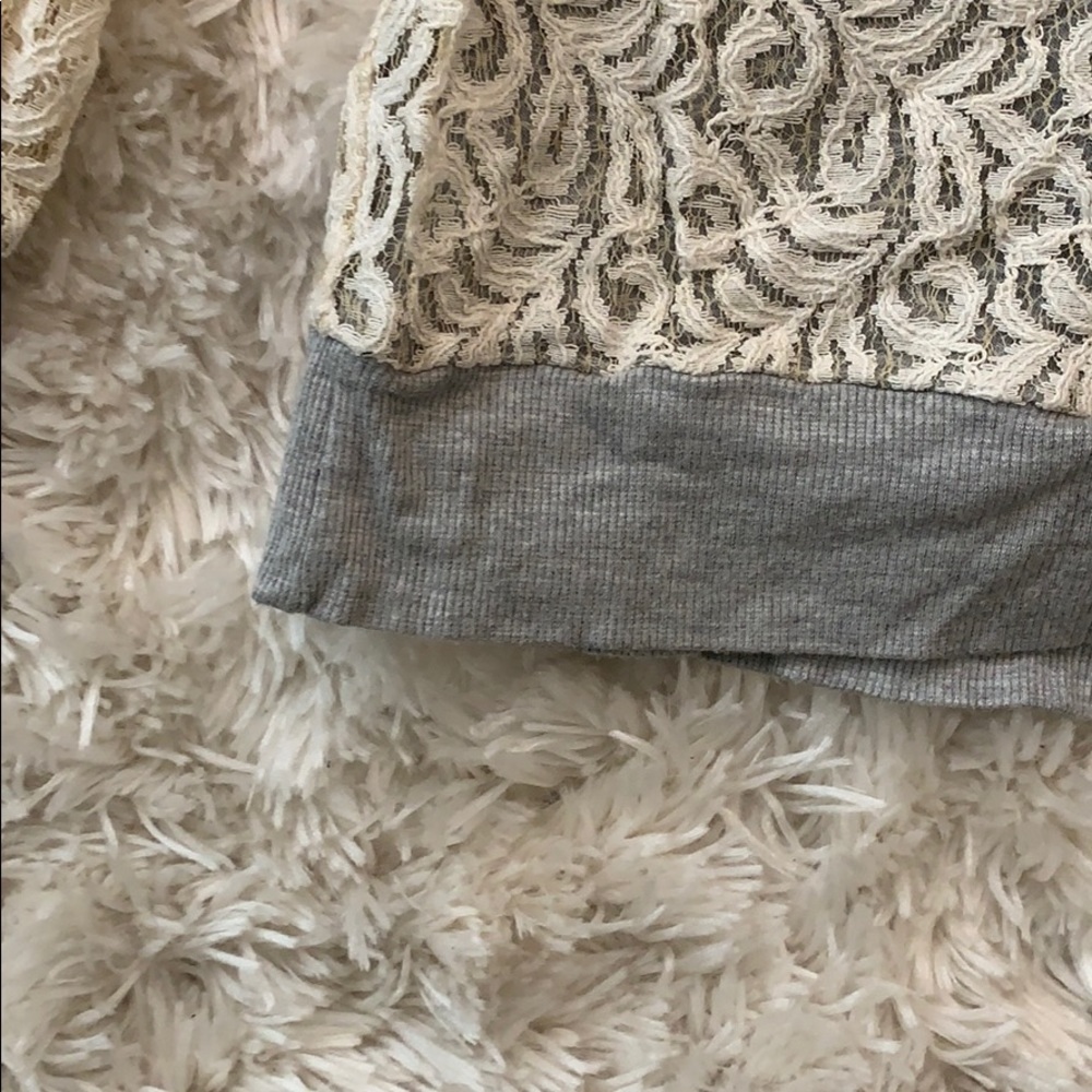 Anthropologie Lace crewneck top - Picture 4 of 8